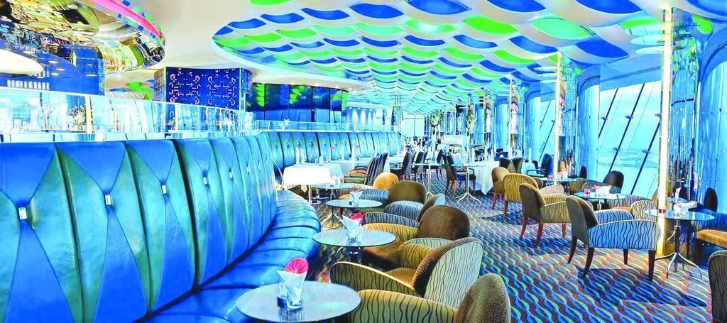 Inside view of Skyview Bar, Dubai